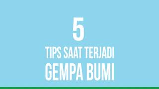 5 Tips Saat Terjadi Gempa Bumi - Motion Graphic