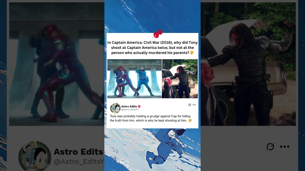 In Captain America Civil War (2016), why did Tony shoot at Captain America twice, but not at the