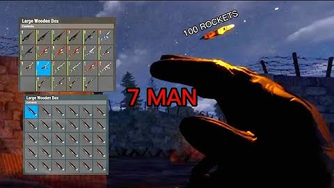 100 Rocket Raid - Rust Console Edition