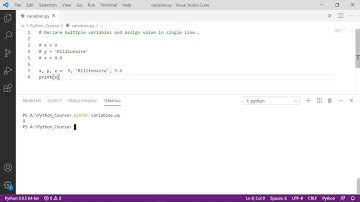 Python Basics - 08 - Assigning Multiple Variables in One line (Nepali)
