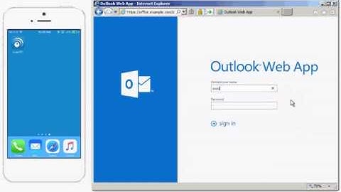 Two factor authentication for Microsoft Outlook Web App (OWA) LoginTC User Experience