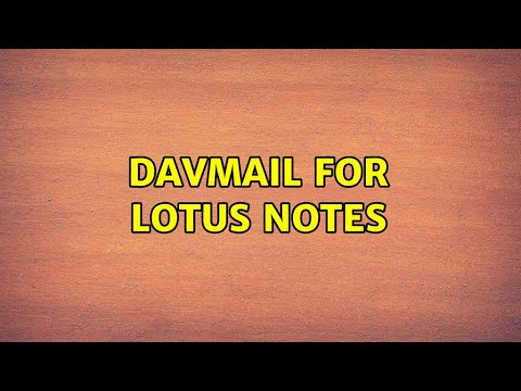 DAVMail for Lotus Notes