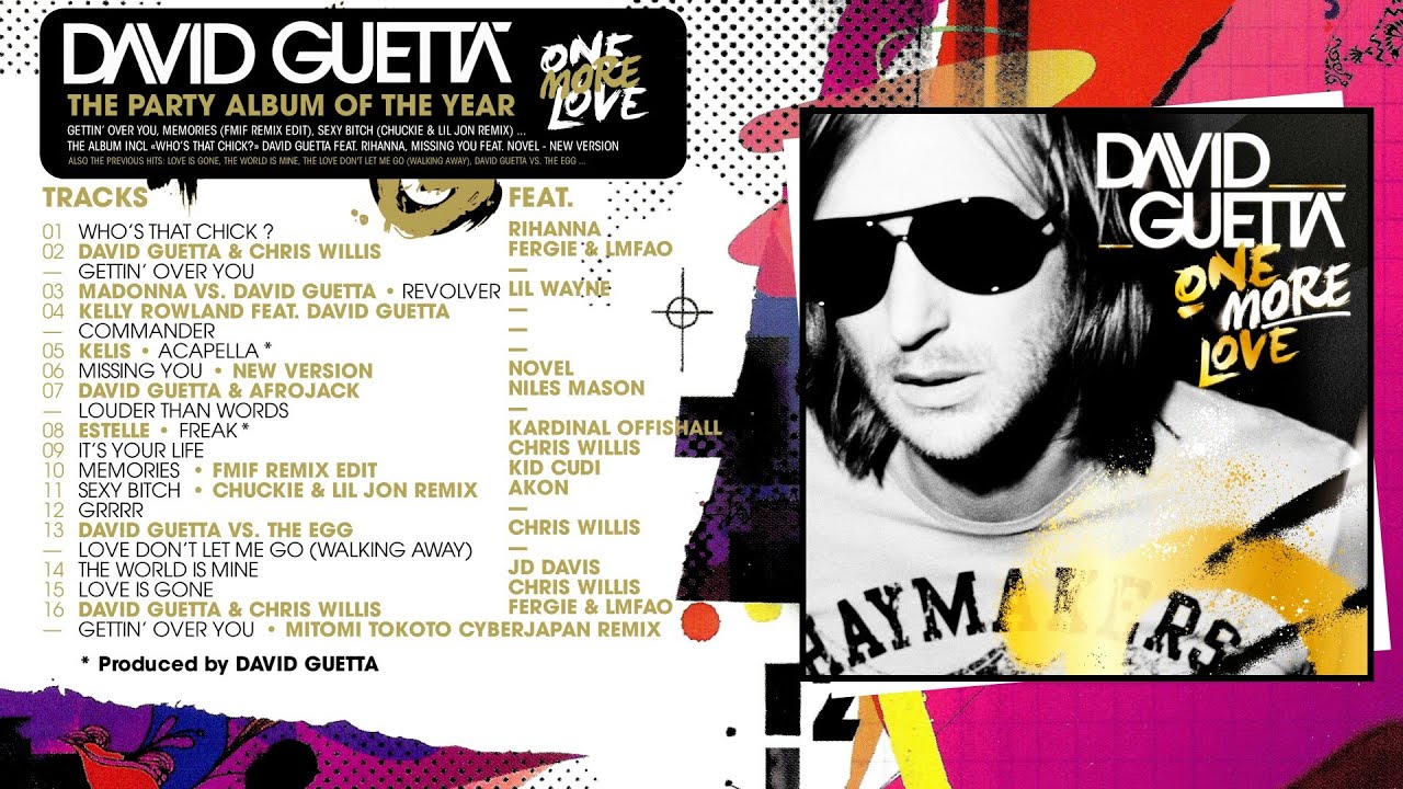 David Guetta - One More Love [Full Album / Álbum Completo]
