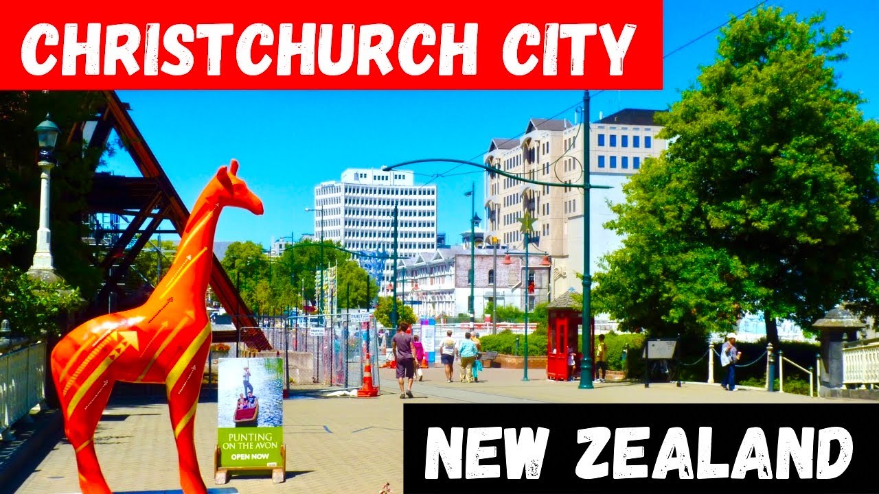 Christchurch City Centre Drive | Driving in Christchurch Central City, New Zealand |South Island NZ