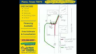Cast Iron Pipe Replacement Example 75074 14%
