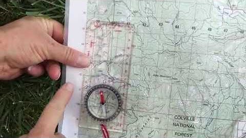 How to orient a map to True North