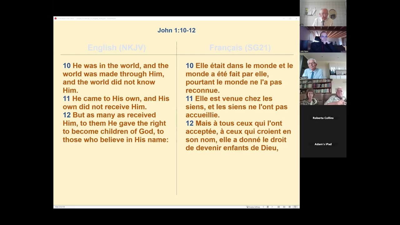The Gospel Broadcast - 23/08/2026 - Name Above All Names / Le Nom Suprême