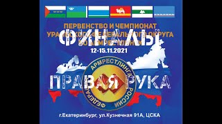 ПЕРВЕНСТВО УРАЛЬСКОГО ФЕДЕРАЛЬНОГО ОКРУГА 2021. ФИНАЛЫ. ПРАВАЯ РУКА