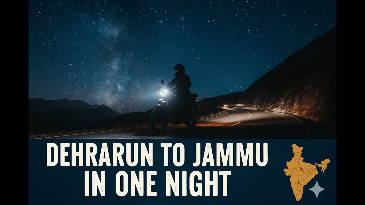 “One Night • Two States • Endless Roads | Dehradun to Jammu Bike Vlog
