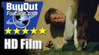 JFK Playing with a Horse 1963 HD Footage