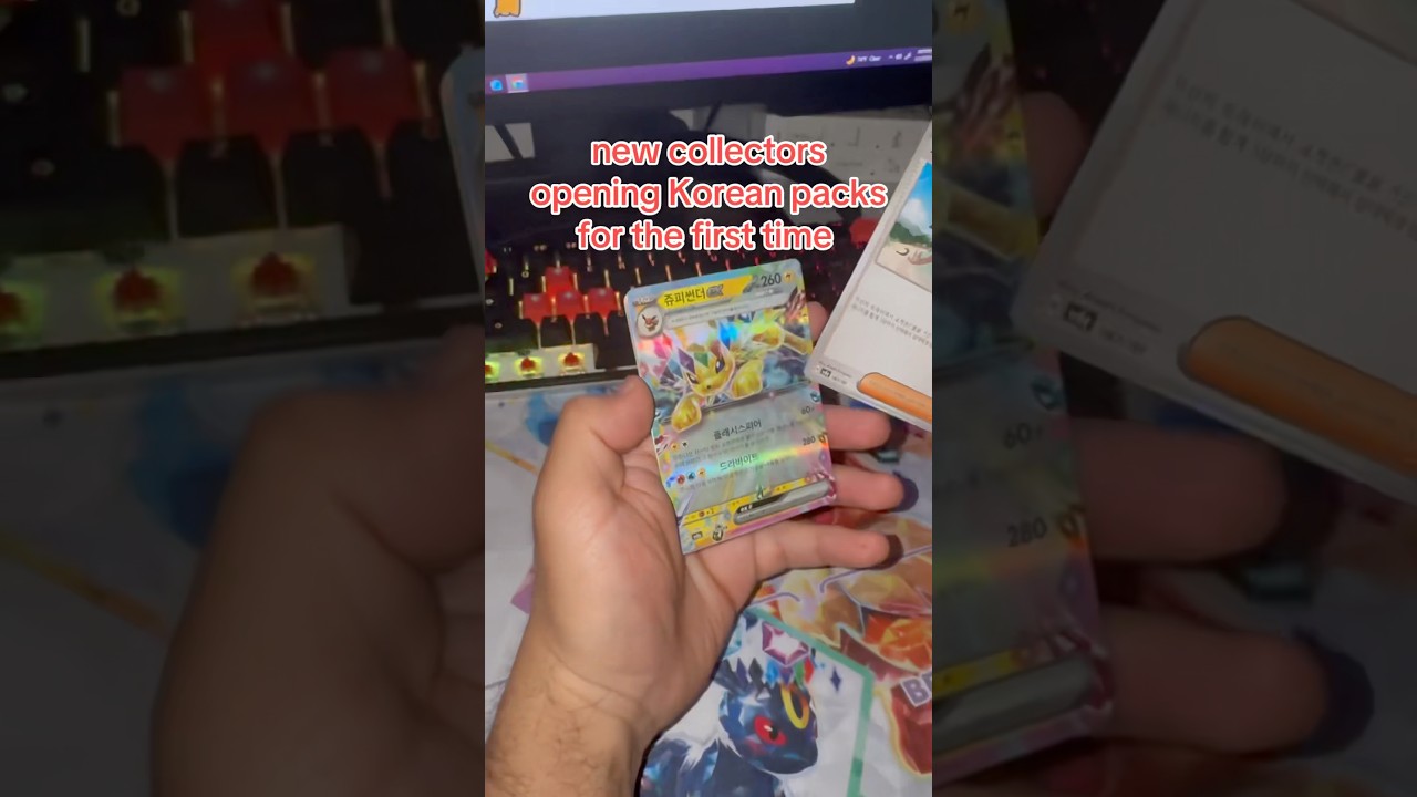 Каково это — впервые открыть корейские карты покемонов 😂 