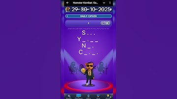 Hamster kombat| Dev Game |Daily Cipher |Solve 1000% |29-30-10-2025 |#hamsterkombat |