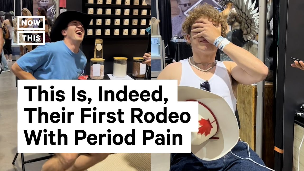 Husband vs Wife! Who can last longer on the period pain simulator