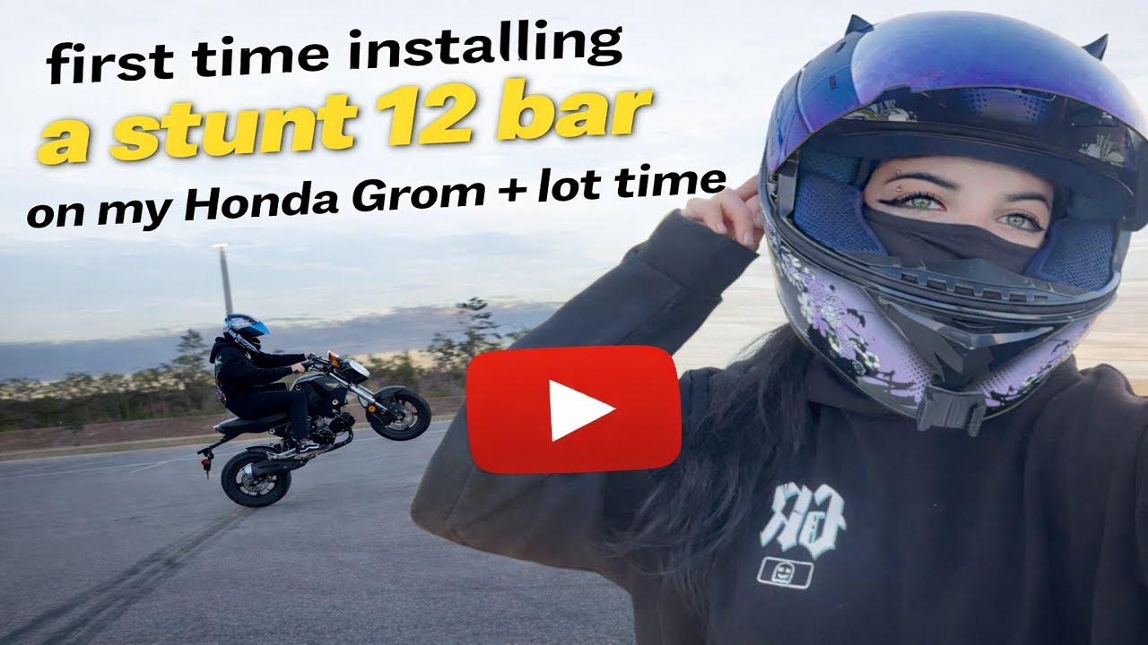 Honda Grom Stunt Build: 12 Bar Install & First Day Riding