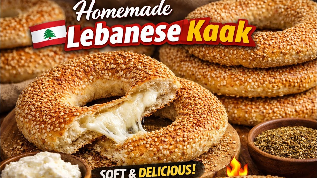 Homemade Lebanese Kaak | Kaak Abu Arab Recipe 🥯