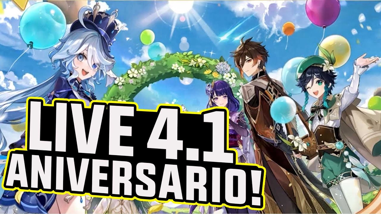 7 Novos Códigos de Resgate da Versão 4.1 Aniversário 3 Anos do GENSHIN  IMPACT 