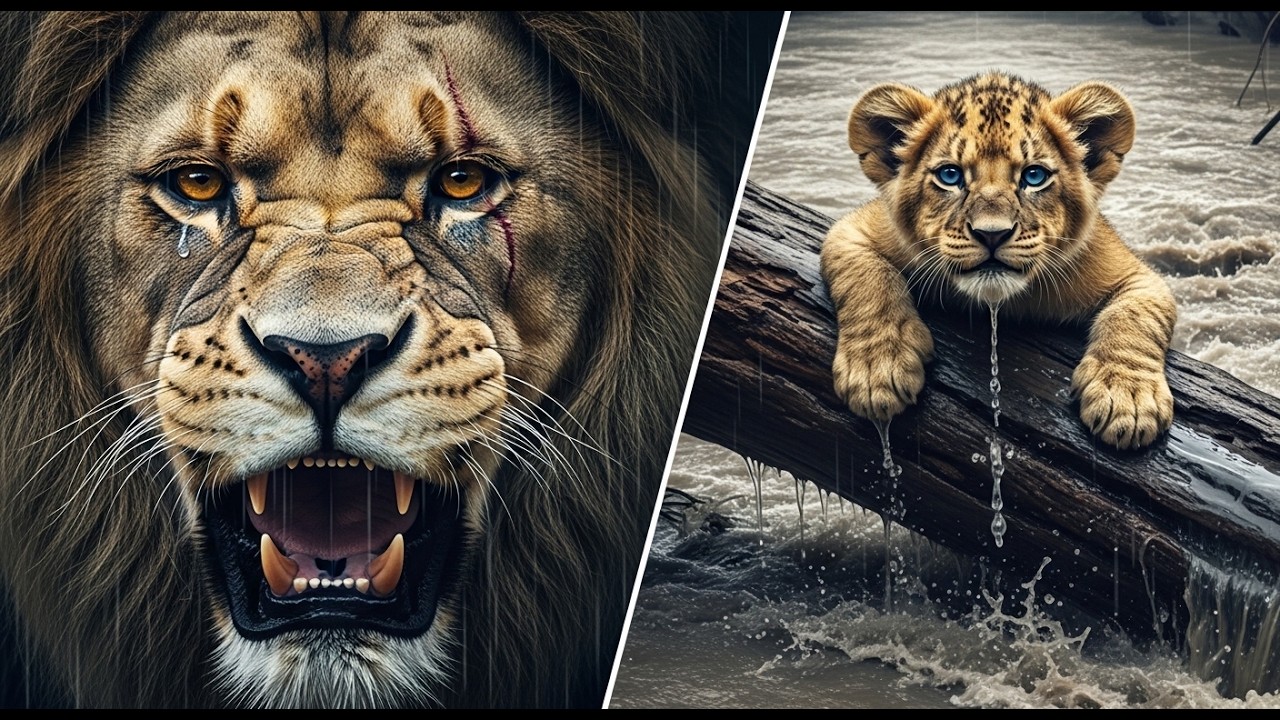 A Father’s Agony: The Most Emotional Lion Rescue Ever! 🦁💔