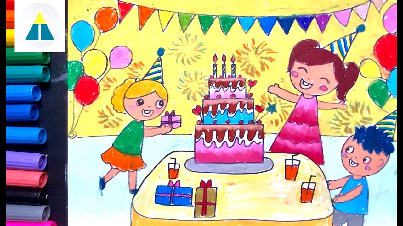 27 Tranh tô màu bánh kem sinh nhật vui vẻ cho trẻ  Happy birthday coloring  pages Birthday coloring pages Mom coloring pages