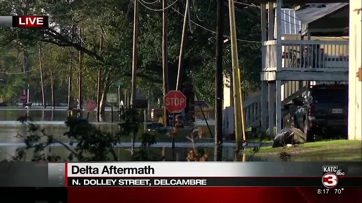 Water high on several streets in Delcambre