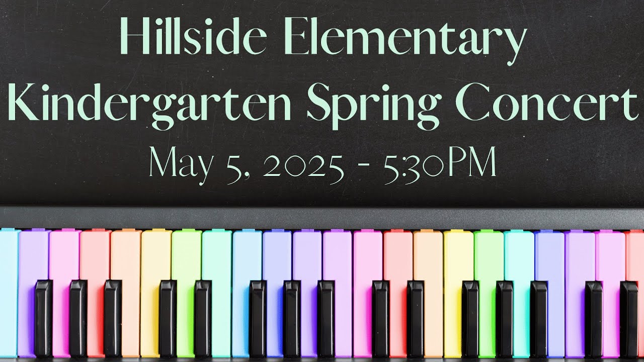 Hillside Elementary Kindergarten Spring Concert - YouTube