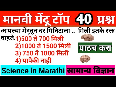 Manavi Mendu । मानवी मेंदू । manavi mendu In Marathi । Vidnyan In Marathi । Science In Marathi।