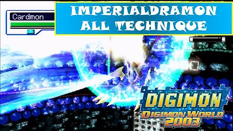 Digimon World 2003 Gameplay - Imperialdramon All Technique & Signature Move
