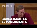 El ataque de RISA de la primera ministra DANESA durante una sesión del Parlamento