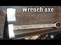 Making A Tomahawk From A Wrench - Zombie Apocalypse Survival Axe