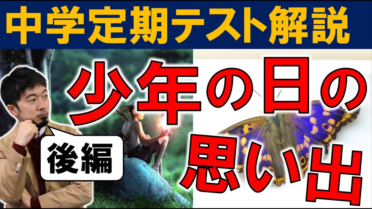 中学定期テスト『少年の日の思い出』後編解説 (東大合格請負人 時田啓光 合格舎)