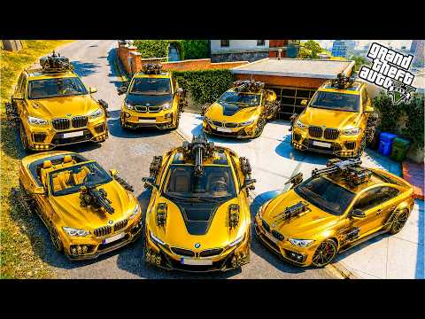 ⭐ Franklin Steal All The Golden ELEMENTAL SUPERCARS in GTA 5