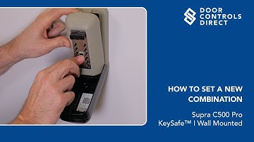How to set a new combination: Supra C500 Pro Key Safe - Wall Mounted