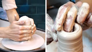 Relaxing POTTERY ART DIY Clay and Ceramic Crafts