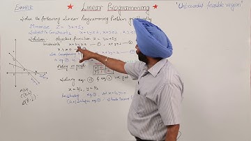 Free Best Topic l ICSE MATH XII l LINEAR PROGRAMMING l Example LPP for Unbounded l 1346