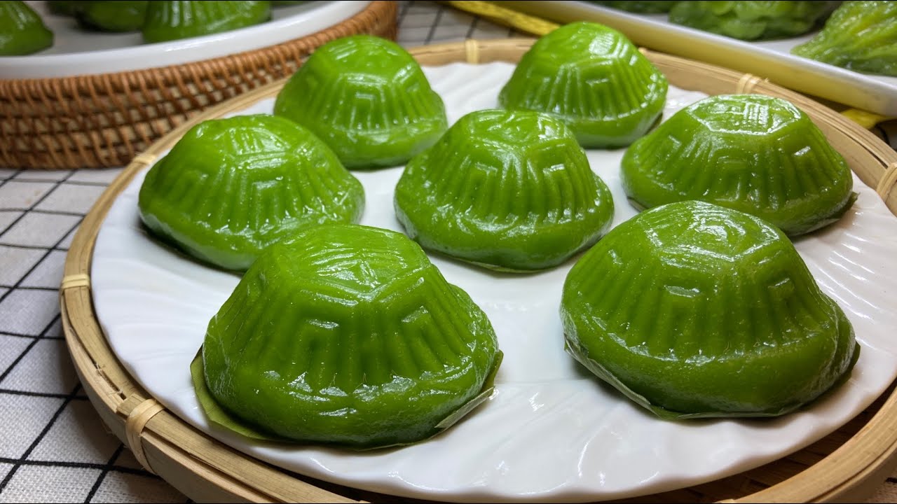 班兰红龟糕 隔夜不变硬 红龟粿食谱 Pandan Angku Kuih Kueh Ang Ku Pandan Recipe How To Make Ang Ku Kuih Youtube