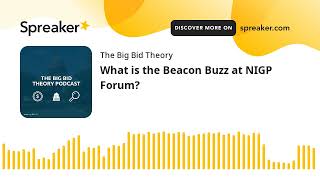What is the Beacon Buzz at NIGP Forum