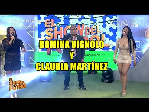 Romina Vignolo y Claudia Martínez en el show del fútbol