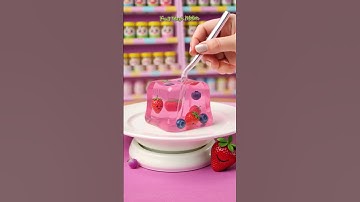 Jelly cube that turns boring rocks into gems💎 #asmr #animation