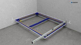Geberit - Intergrated Shower Tray - Installation Animation