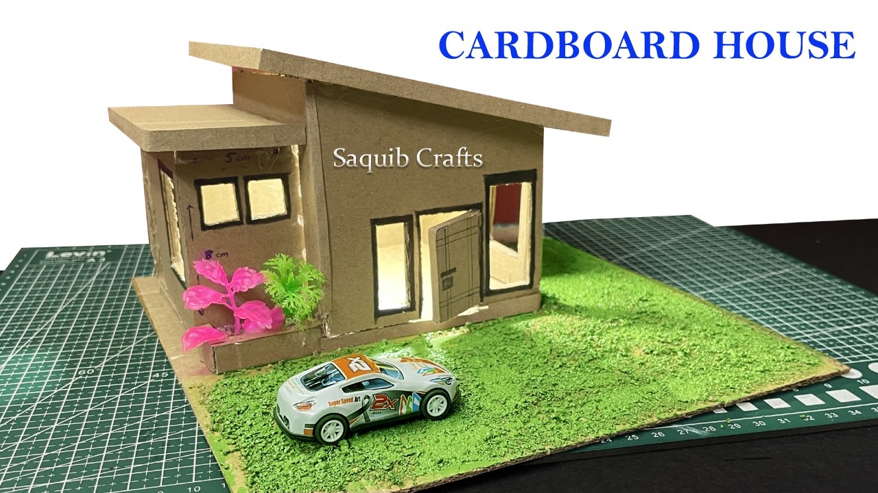 Cardboard House | How to Make a Cardboard House | Easy DIY Cardboard Craft #cardboardhouse