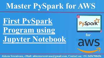First PySpark Program using Jupyter Notebook, PySpark for AWS, PySpark for Amazon Webservices, aws,