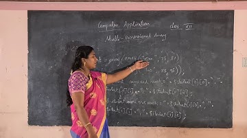 XII – Computer Application – Day 9 -  Ch 5 Arrays in PHP