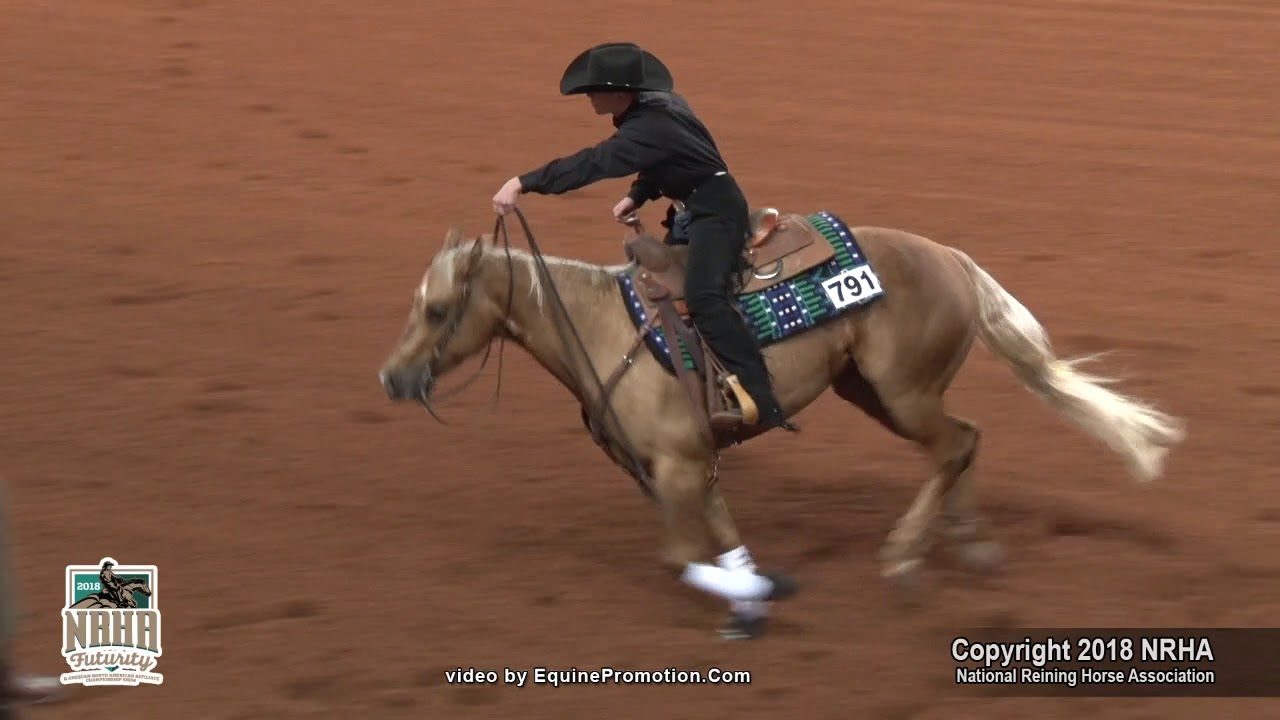 Shes Alota Diamonds ridden by Sam J Stevens   2018 NRHA Futurity NP Futurity, First Go