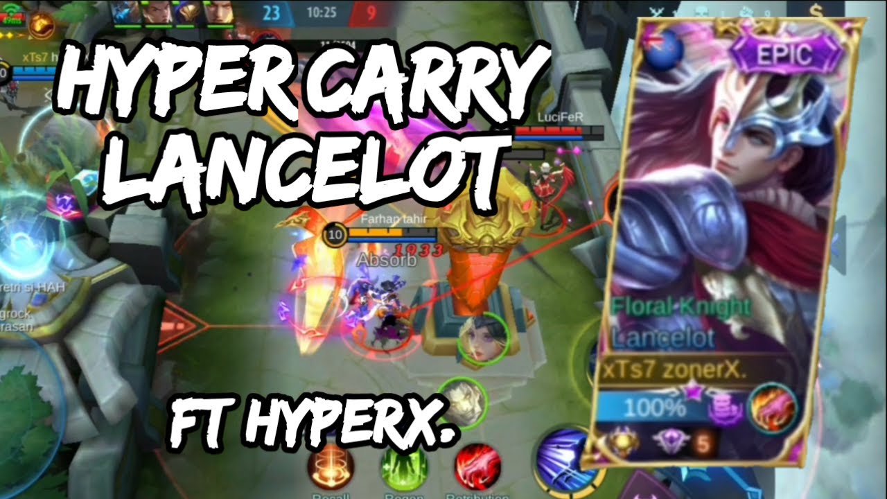HYPER CARRY LANCELOT | TRIO RANK | ft hyperX. AND primconX. | Mobile ...