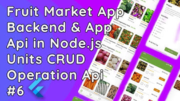 Fruit Market App Backend: Units CRUD API | Node.js, Express.js & MySQL #6