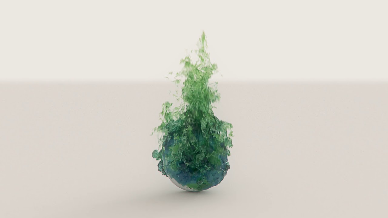 Liquidized Green Flame in Phoenix FD Maya - YouTube