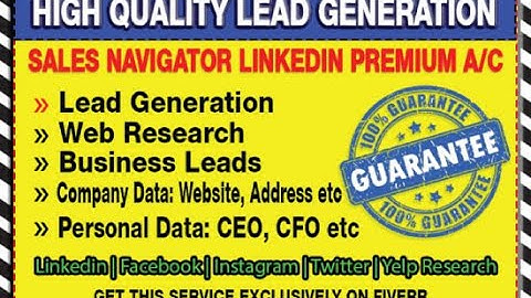 I will do highly targeted b2b linkedin lead generation and email list building