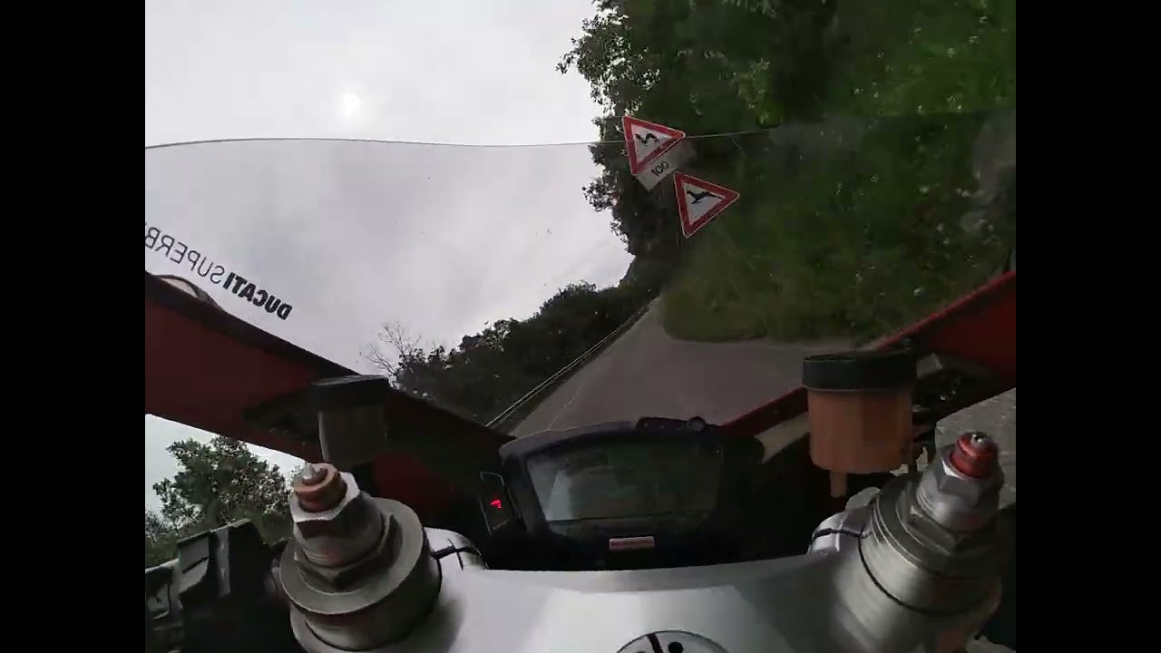 On board Ducati 1098 tratta Francavilla - Frascineto (CS)