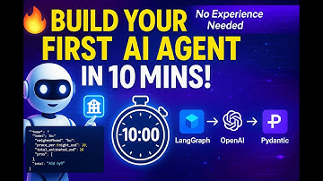 Build Your First AI Agent in 10 Minutes! | LangGraph + OpenAI + Pydantic (GitHub Code Provided)