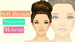 Stardoll Makeup Tutorial - Soft Bronze Summer Makeup 2016