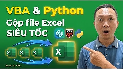 ⚡ VBA vs PYTHON: THỬ THÁCH TỰ ĐỘNG GỘP Hàng Trăm File Excel (Code 1 Click AI)